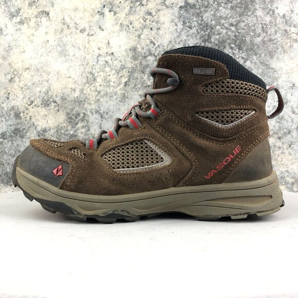 Vasque Mens Size 5 Breeze III Mid Brown Leather Waterproof Lace Up Hiking Boots main image 5